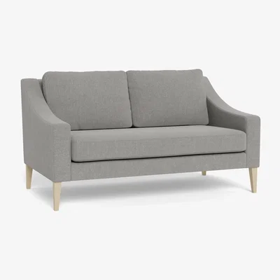 Heal's Heal's Richmond 2 Seater Sofa Texture Pale Grey Black Feet