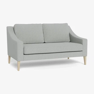 Heal's Heal's Richmond 2 Seater Sofa Melton Wool Limestone Natural Feet - Heal's UK Furniture