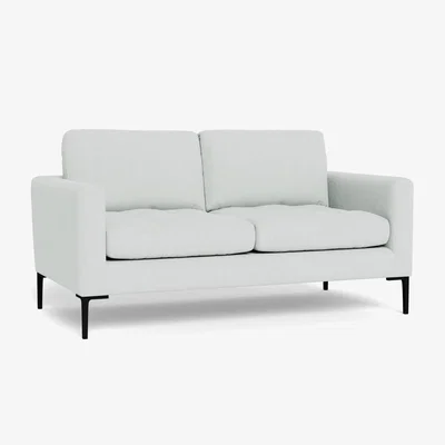 Heal's Heal's Eton 2 Seater Sofa Broad Weave Tin Brass Feet - Heal's UK Furniture