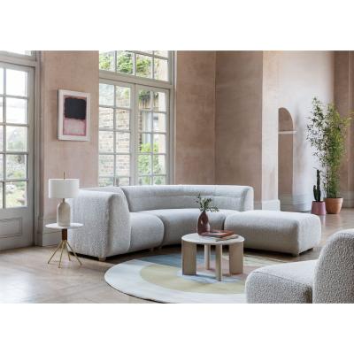 Heal's Heal's Lilli 2 Seater Sofa Smart Luxe Velvet Canary Natural Ash Feet - Heal's UK Furniture