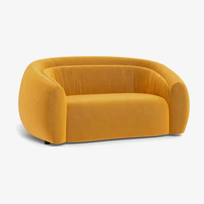 Heal's Heal's Flora 2 Seater Sofa Nobilis Velvet Mustard