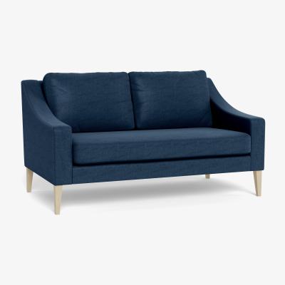Heal's Heal's Richmond 2 Seater Sofa Capelo Linen-Cotton Inkspot Black Feet