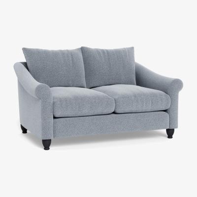 Heal's Heal's Devon 2 Seater Sofa Boucle Steel Walnut Stained Feet