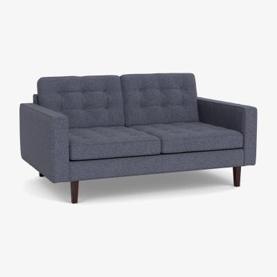 Heal's Heal's Hepburn 2 Seater Loop Boucle Navy Wenge - Heal's UK Furniture