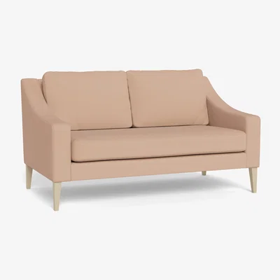 Heal's Heal's Richmond 2 Seater Sofa Capelo Linen-Cotton Rosedale Black Feet