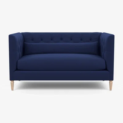 Heal's Heal's Balmoral 2 Seater Sofa Melton Wool New Navy Natura - Heal's UK Furniture