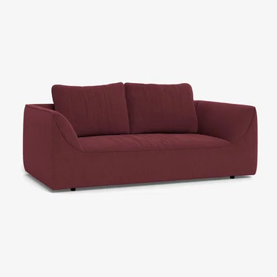 Heal's Heal's Morven 2 Seater Sofa Smart Linen Mix Maroon