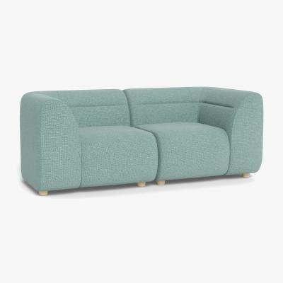 Heal's Heal's Lilli 2 Seater Sofa Tejo Recycled Teal Natural Ash Feet - Heal's UK Furniture