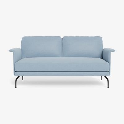 Heal's Heal's Iver 2 Seater Sofa Capelo Cotton-Linen Sea Shanty Black Feet