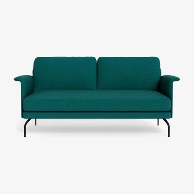 Heal's Heal's Iver 2 Seater Sofa Brushed Cotton Pine Black Feet