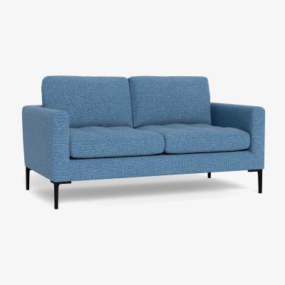 Heal's Heal's Eton 2 Seater Sofa Tejo Recycled Cobalt Brass Feet