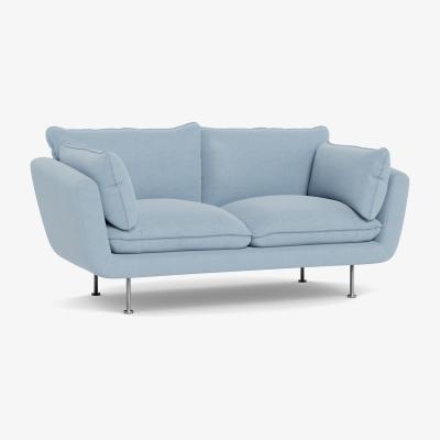 Heal's Heal's Allora 2 Seater Sofa Capelo Linen-Cotton Sea Shanty Brass Feet