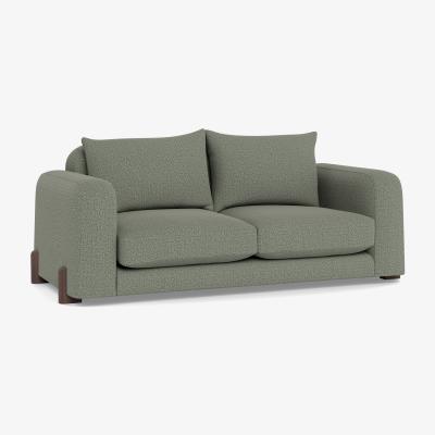 Heal's Heal's Nuvola 2 Seater Sofa Boucle Tweed Lapis Natural Oak Feet