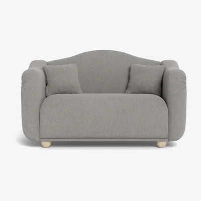 Heal's Heal's Tetbury 2 Seater Sofa Texture Pale Grey Natural Beech Feet