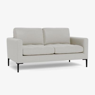 Heal's Heal's Eton 2 Seater Sofa Capelo LinenCotton Sea Salt Brass Feet - Heal's UK Furniture