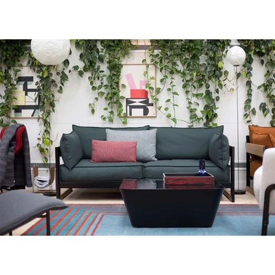 Heal's Established & Sons Cassette 2 Seater Sofa Maya Black - Heal's UK Furniture
