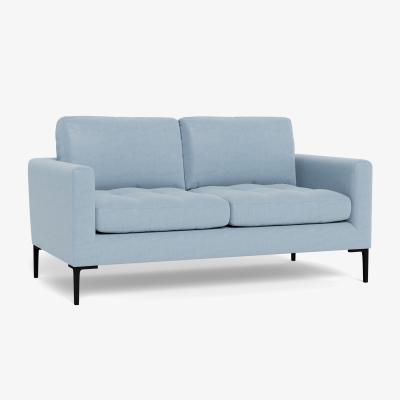 Heal's Heal's Eton 2 Seater Sofa Capelo LinenCotton Sea Shanty Brass Feet - Heal's UK Furniture