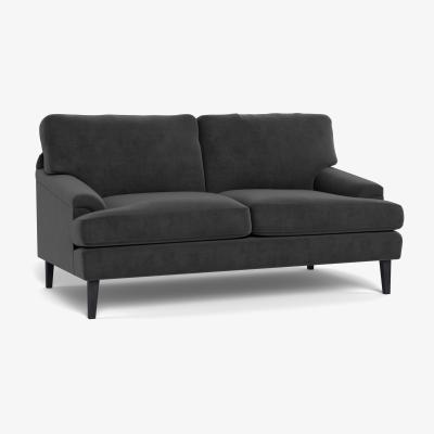 Heal's Heal's Stanton 2 Seater Sofa Smart Luxe Velvet Nickel Natural Feet