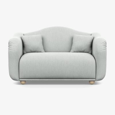 Heal's Heal's Tetbury 2 Seater Sofa Broad Weave Tin Natural Beech Feet