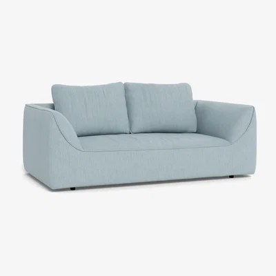 Heal's Heal's Morven 2 Seater Sofa Smart Linen Mix Duck Egg