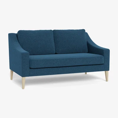 Heal's Heal's Richmond 2 Seater Sofa Texture Ink Walnut Feet - Heal's UK Furniture