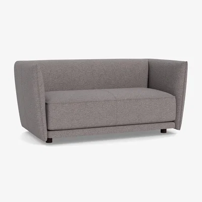 Heal's Heal's Valley 2 Seater Sofa Loop Boucle Granite Walnut Stain Feet - Heal's UK Furniture
