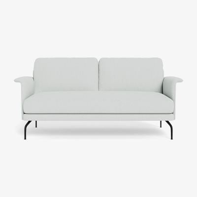 Heal's Heal's Iver 2 Seater Sofa Broad Weave Tin Black Feet