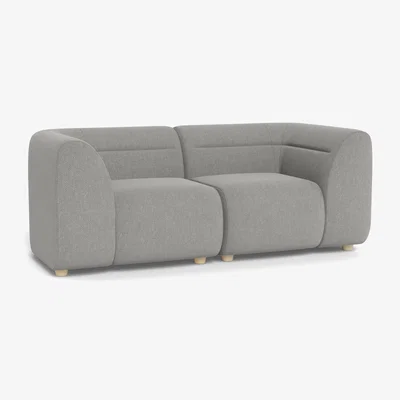 Heal's Heal's Lilli 2 Seater Sofa Texture Pale Grey Natural Ash Feet - Heal's UK Furniture
