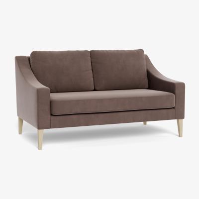 Heal's Heal's Richmond 2 Seater Sofa Smart Velvet Mouse Black Feet