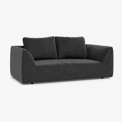 Heal's Heal's Morven 2 Seater Sofa Smart Luxe Velvet Nickel