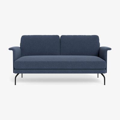 Heal's Heal's Iver 2 Seater Sofa Boucle Indigo Black Feet