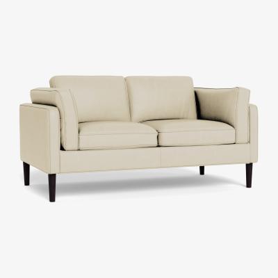 Heal's Heal's Sonno 2 Seater Leather Grain Storm 006 Walnut Feet - Heal's UK Furniture