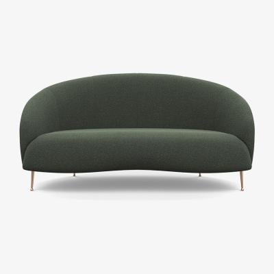 Heal's Heal's Bloomsbury 2 Seater Sofa Boucle Fern Brass Feet
