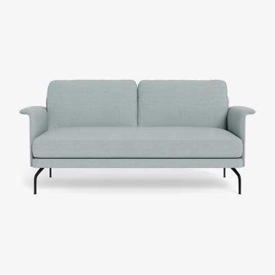 Heal's Heal's Iver 2 Seater Sofa Brushed Cotton Mist Black Feet