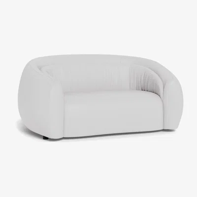 Heal's Heal's Flora 2 Seater Sofa Grain Leather White