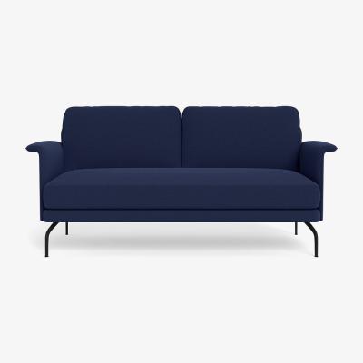 Heal's Heal's Iver 2 Seater Sofa Melton Wool New Navy Black Feet