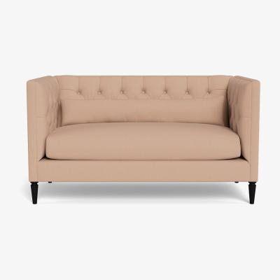 Heal's Heal's Balmoral 2 Seater Sofa Capelo Linen-Cotton Rosedale Black Painted Oak Feet
