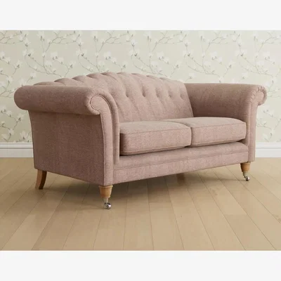 John Lewis Laura Ashley Gloucester Medium 2 Seater Sofa, Oak Leg