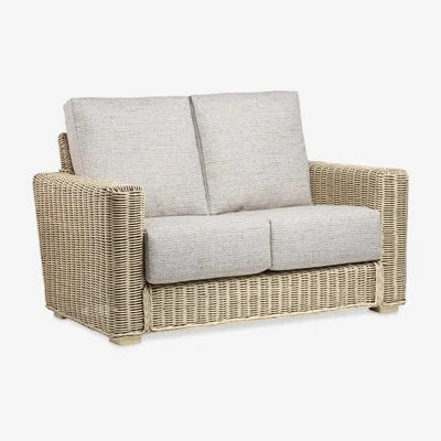 John Lewis Desser Burford Rattan 2-Seater Sofa, Natural