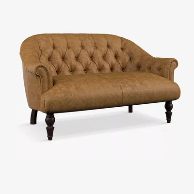 John Lewis Tetrad Aughton Petite 2 Seater Leather Sofa