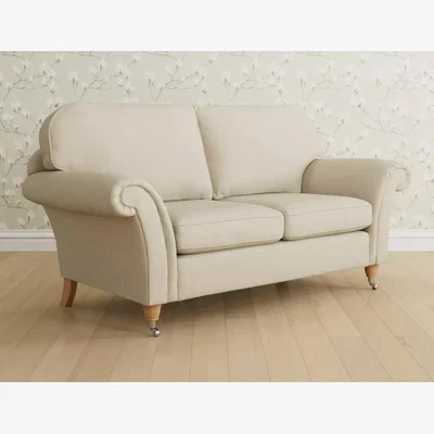 John Lewis Laura Ashley Mortimer Medium 2 Seater Sofa, Oak Leg