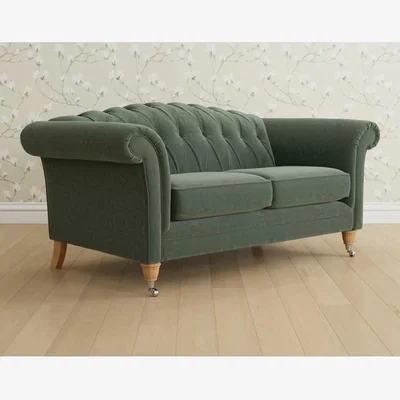 John Lewis Laura Ashley Gloucester Medium 2 Seater Sofa, Oak Leg