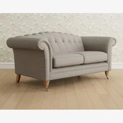 John Lewis Laura Ashley Gloucester Medium 2 Seater Sofa, Oak Leg