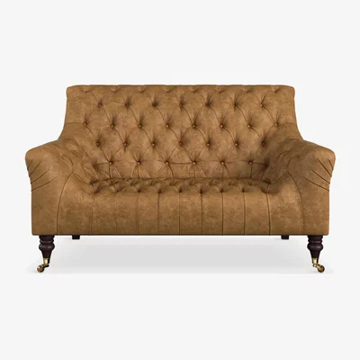 John Lewis Tetrad Skittle Petite 2 Seater Leather Sofa