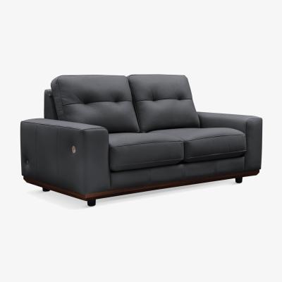 John Lewis G Plan Vintage The Seventy One with USB Charging Port Small 2 Seater Leather Sofa