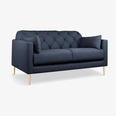 John Lewis Swoon Mendel Medium 2 Seater Sofa, Gold Leg