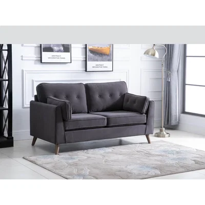 Knees Zia Fabric 2 Seater - Elephant