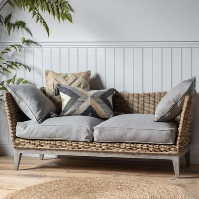 Knees Grogan Rattan 2 Seater Sofa - Natural