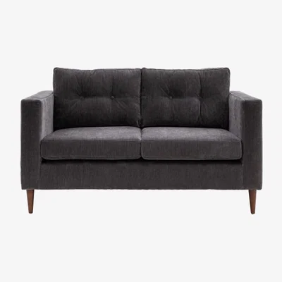 Knees Argyle 2 Seater Sofa - Charcoal