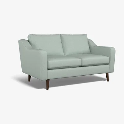 La Redoute Rosa Soft Brushed 2 Seater Sofa with Dark Wood Legs